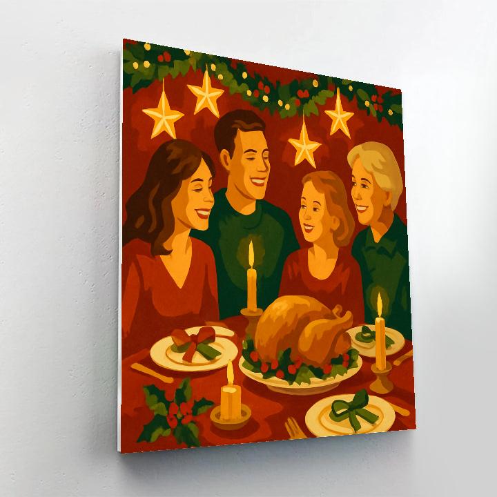Gilded Star Feast Paint by numbers art