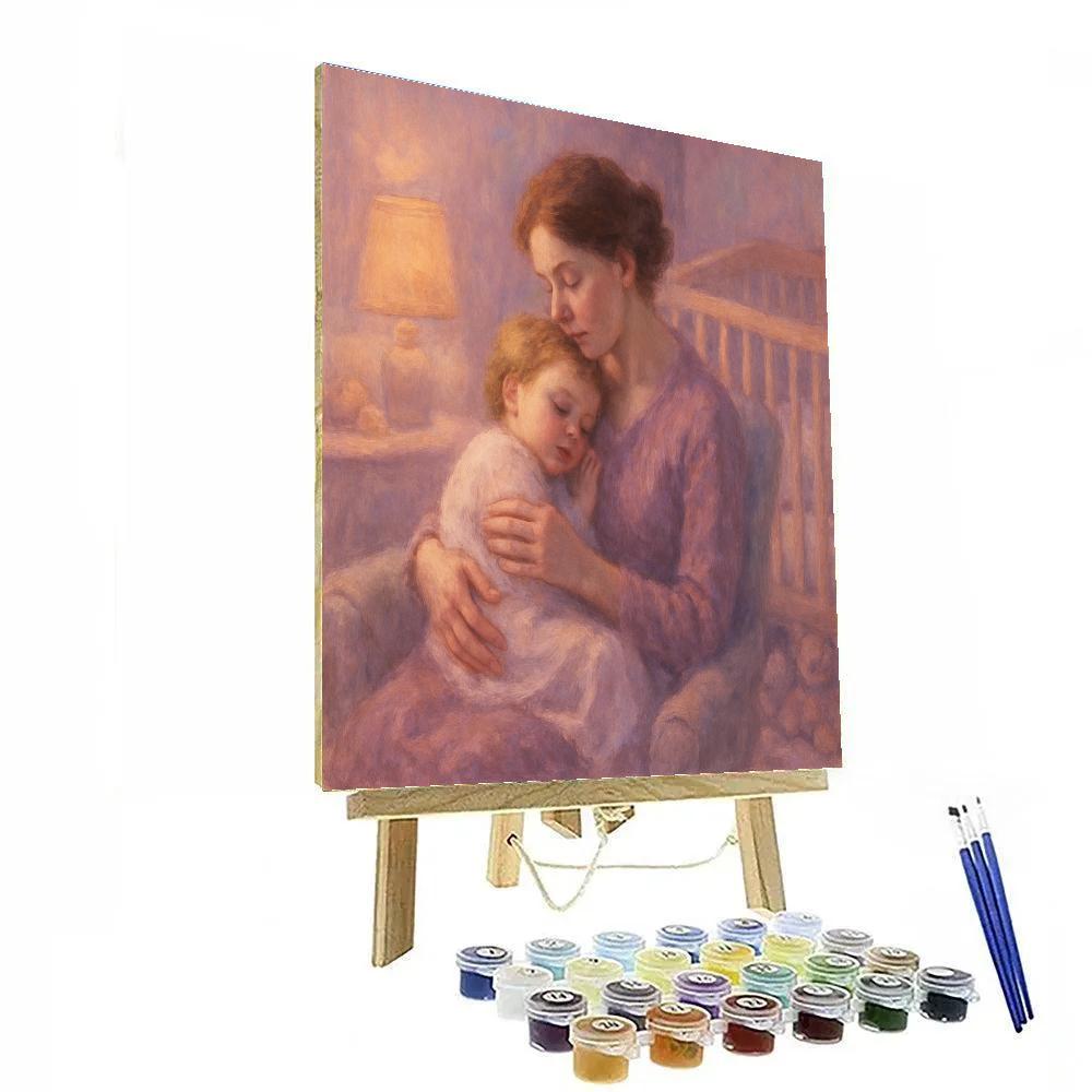 Evening Lullaby Embrace painting number kit