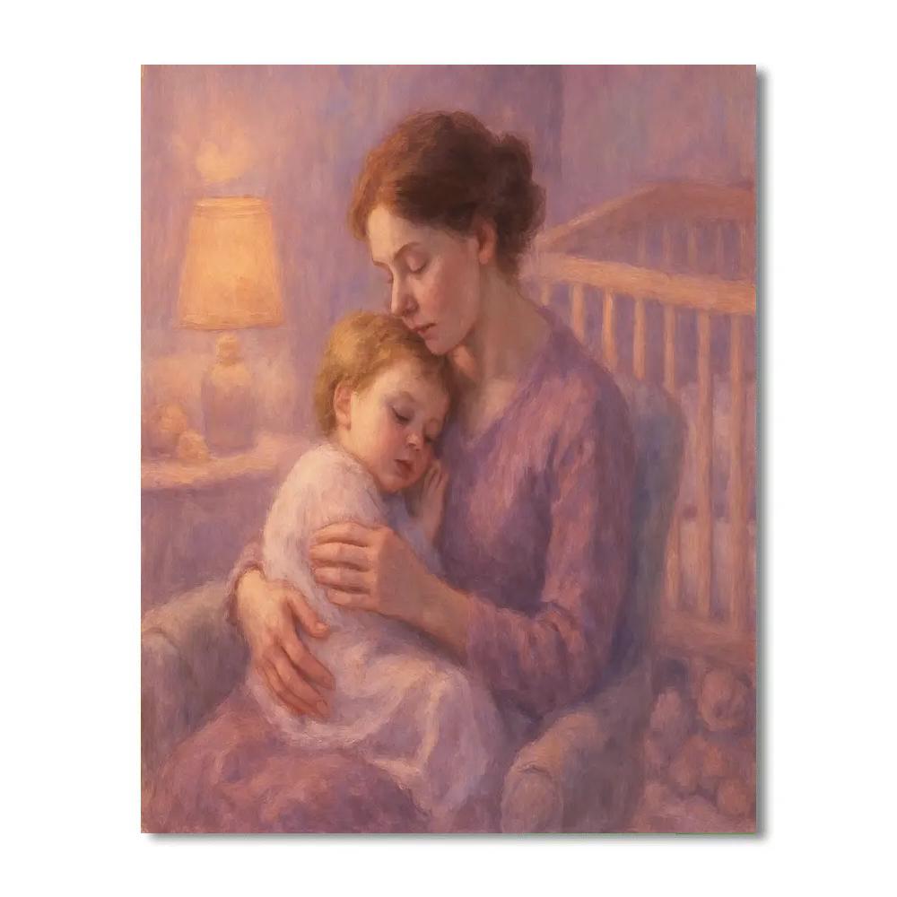 Evening Lullaby Embrace painting number kit