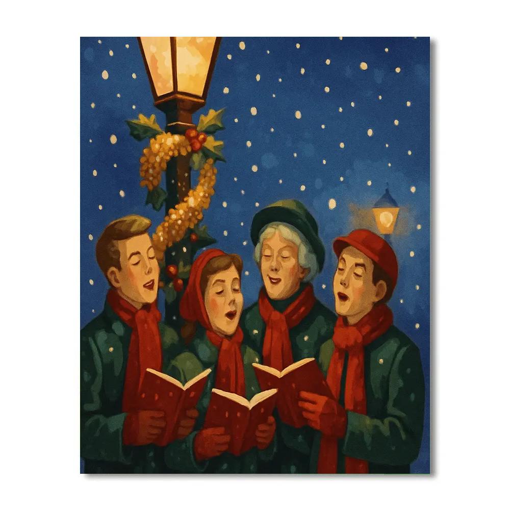 Tinsel Twilight Cheer Painting by numbers kit