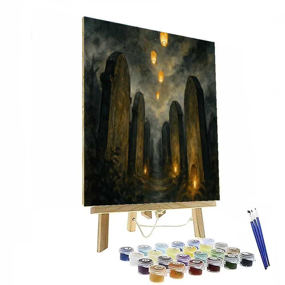 Lantern-Flecked Grave Road paint by color