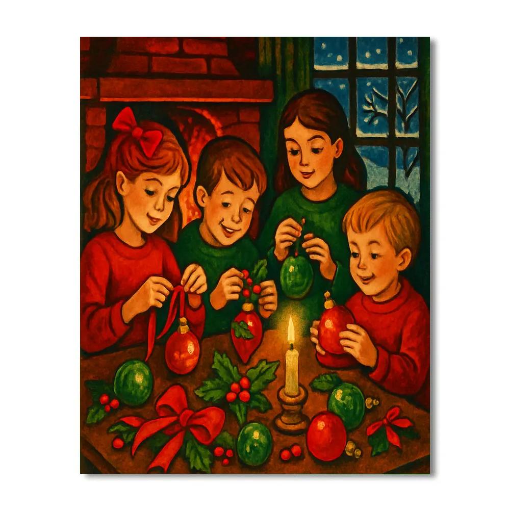 Emberlit Ornament Craft Number painting