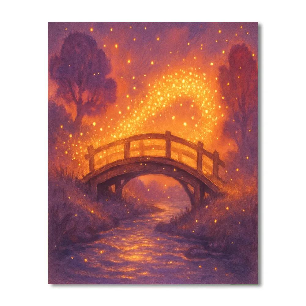 Gossamer Bridge Of Fireflies paint by color