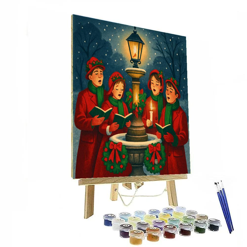 Candle Glow Carol Delight paint by color