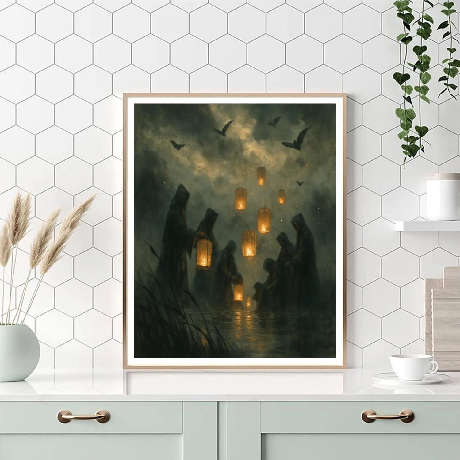 Fenlight Lantern Keepers paint by color