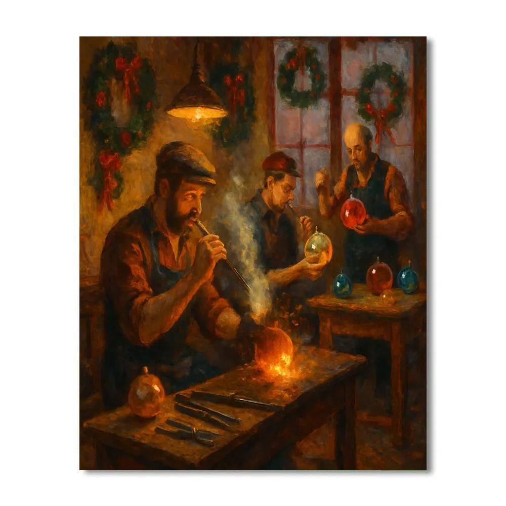 Ornament Makers At Dawn Painting by numbers kit