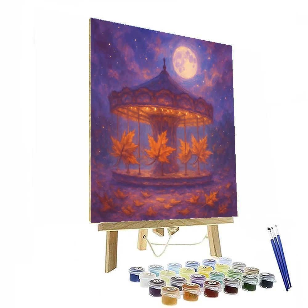 Carousel Of Fallen Leaves DIY paint by numbers
