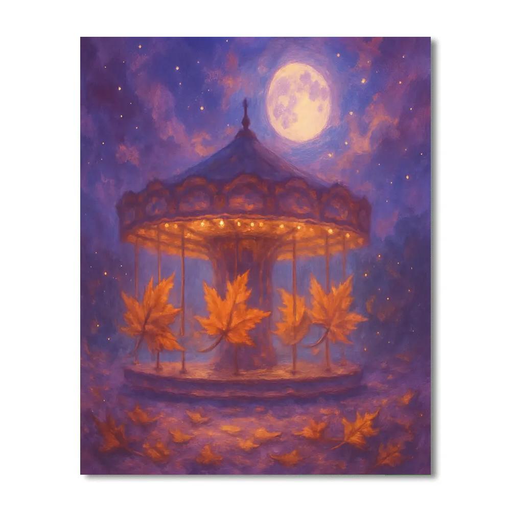 Carousel Of Fallen Leaves DIY paint by numbers