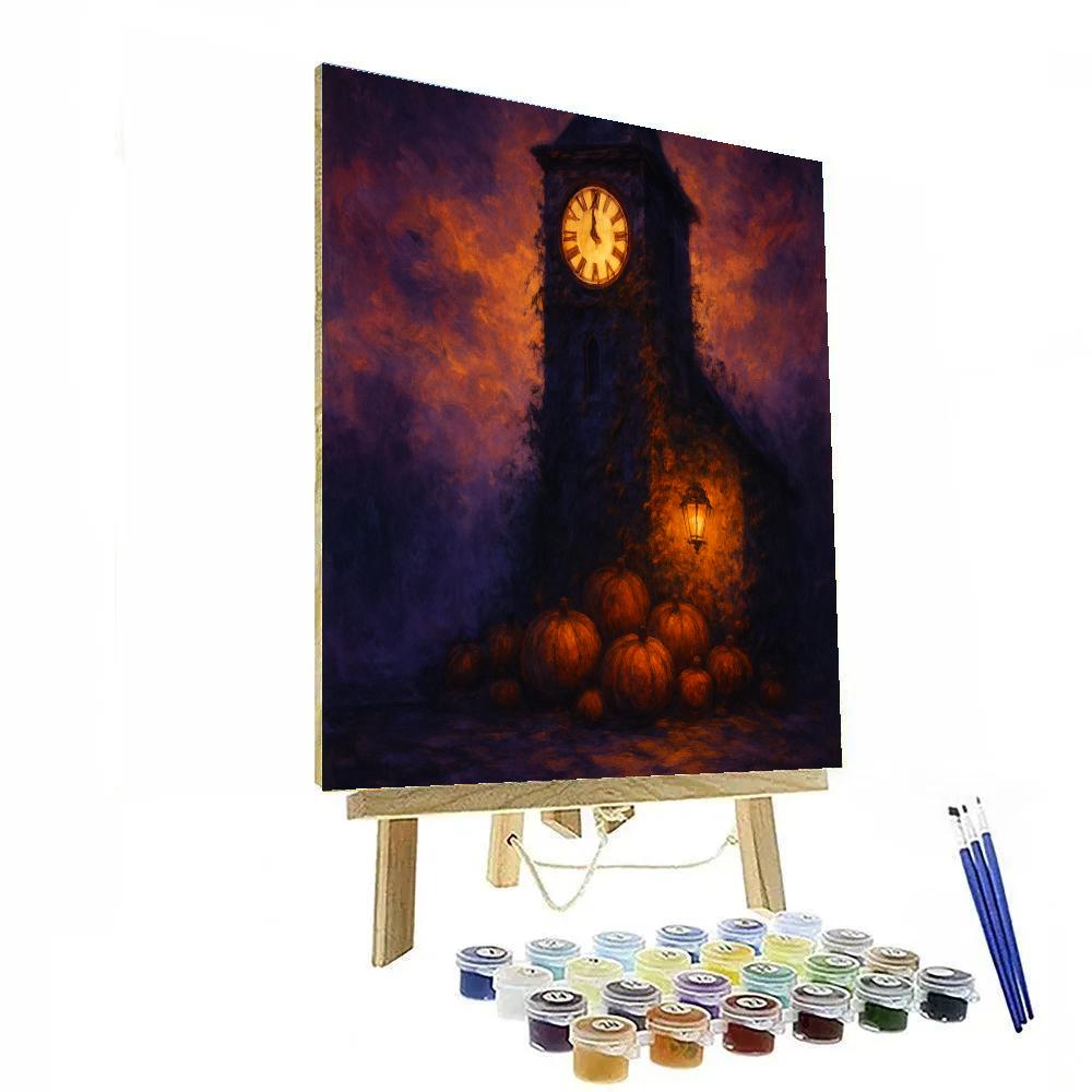 Broken Clocktower Harvest Number painting