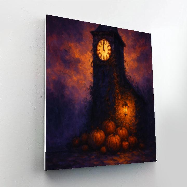Broken Clocktower Harvest Number painting