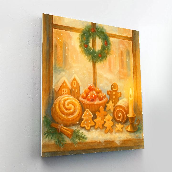 Snowy Bakery Window Glow paint by color