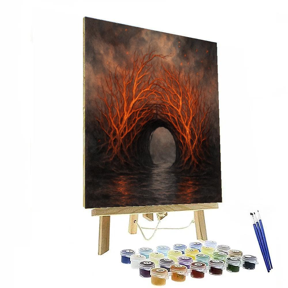 Hollow Bridge Of Ember Willows Paint by numbers kits