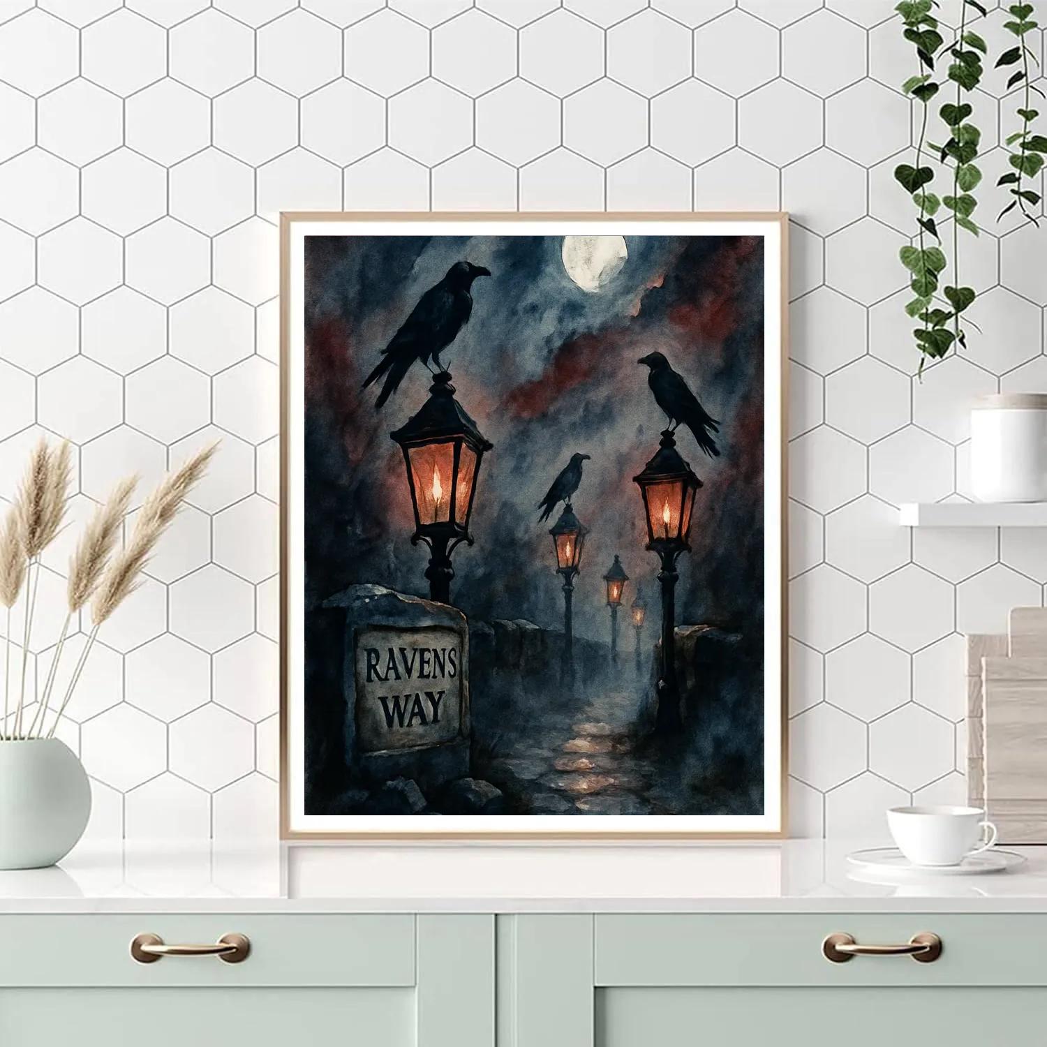 Lanterns At Ravens Way Painting by numbers kit