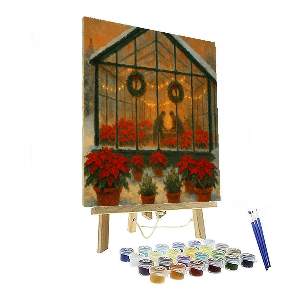Winter Greenhouse Solstice Number painting