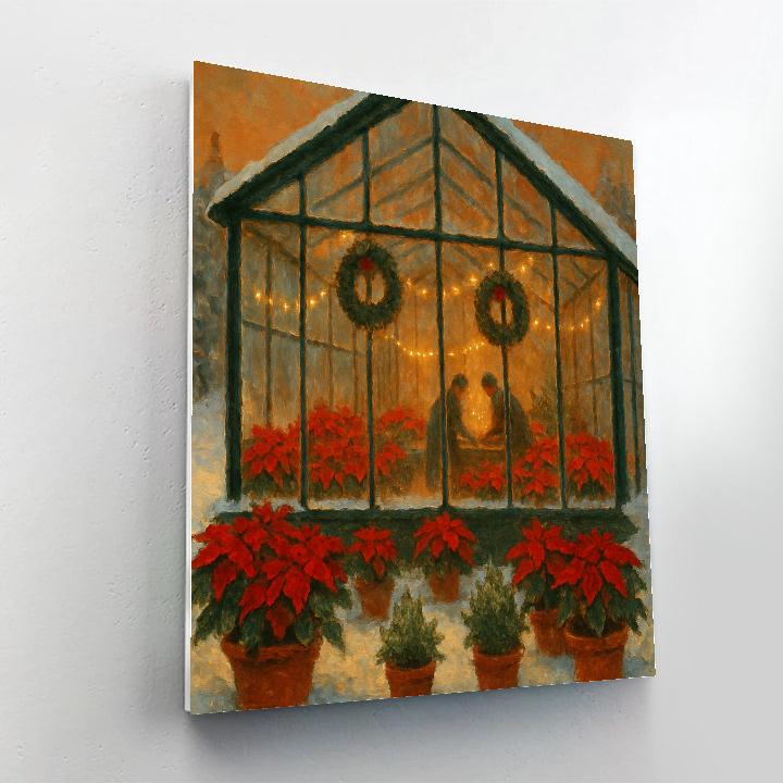 Winter Greenhouse Solstice Number painting
