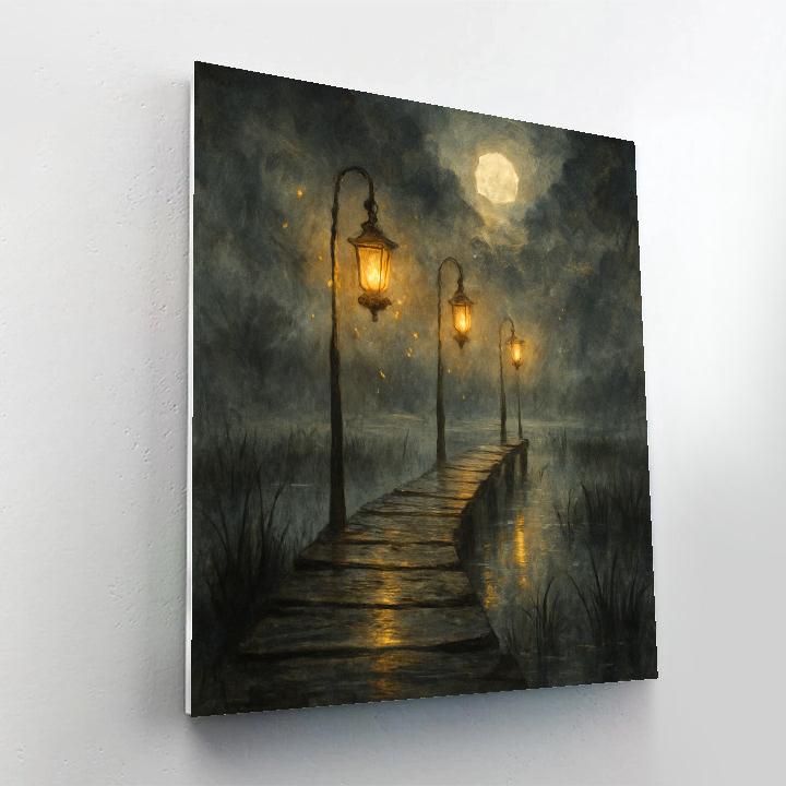 Foglamp Pier At Harvest Painting by numbers kit