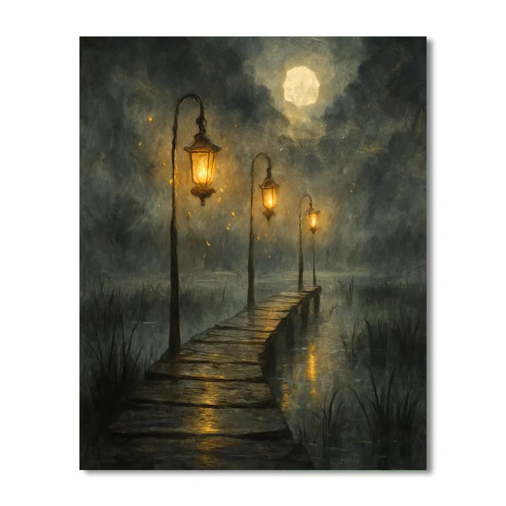 Foglamp Pier At Harvest Painting by numbers kit