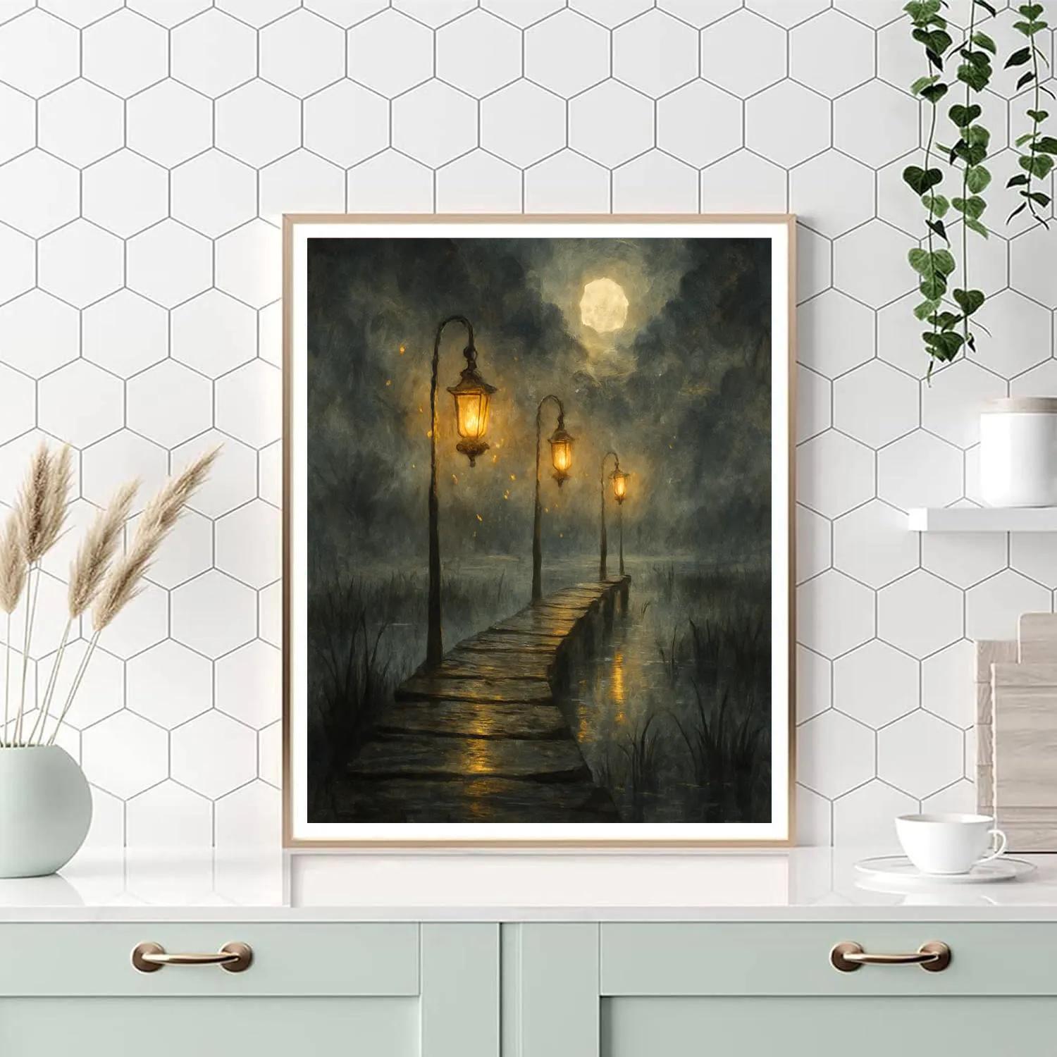 Foglamp Pier At Harvest Painting by numbers kit