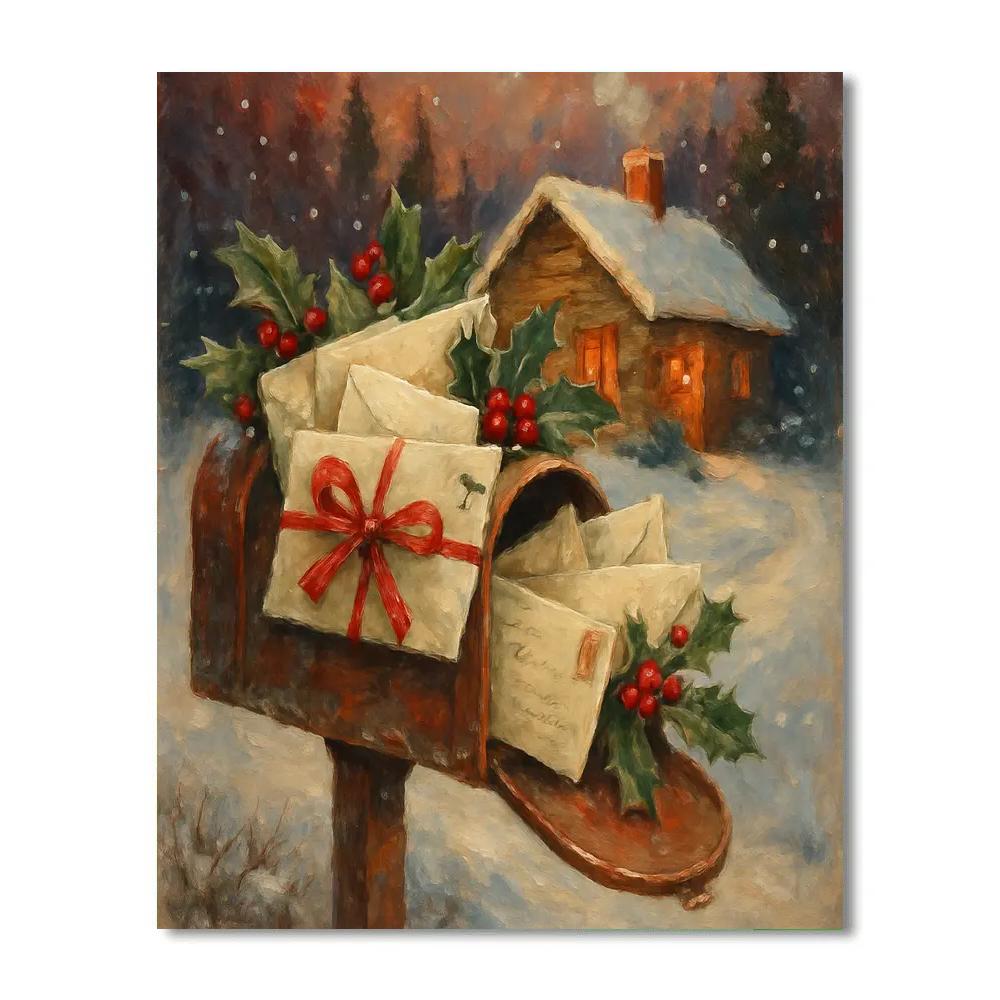 Snowdrop Cabin Letterbox paint by color