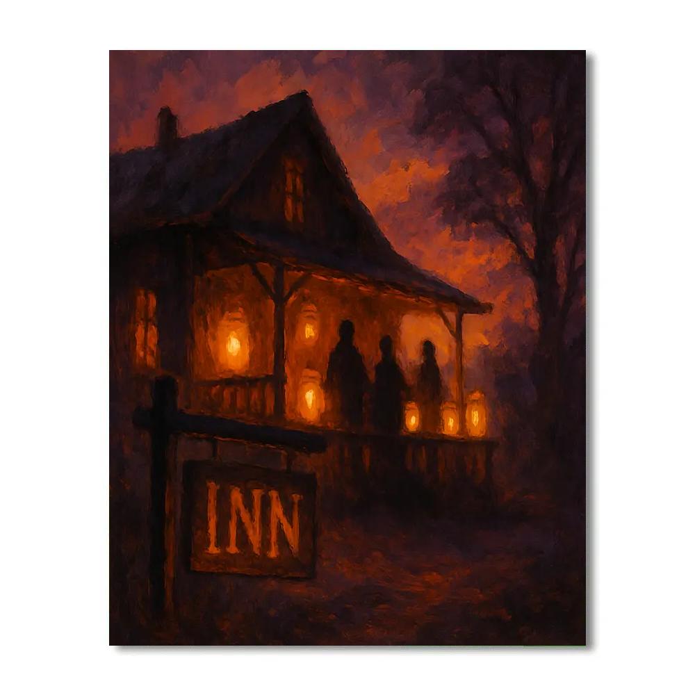 Will-o-Wisp Roadside Inn paint by number
