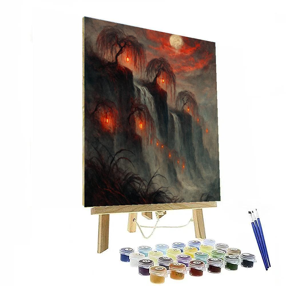 Lantern Cliffs Of Willowreach DIY paint by numbers