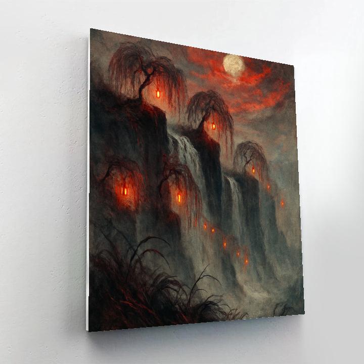 Lantern Cliffs Of Willowreach DIY paint by numbers