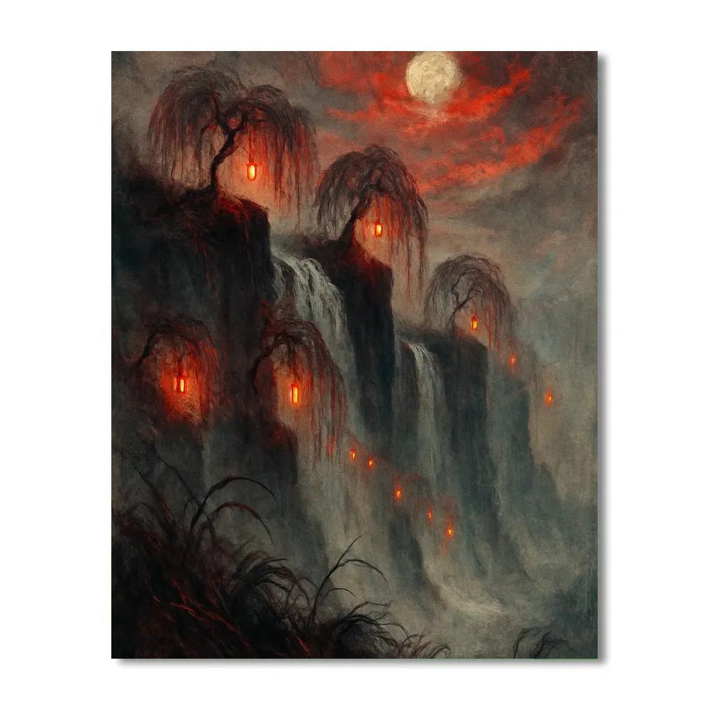 Lantern Cliffs Of Willowreach DIY paint by numbers