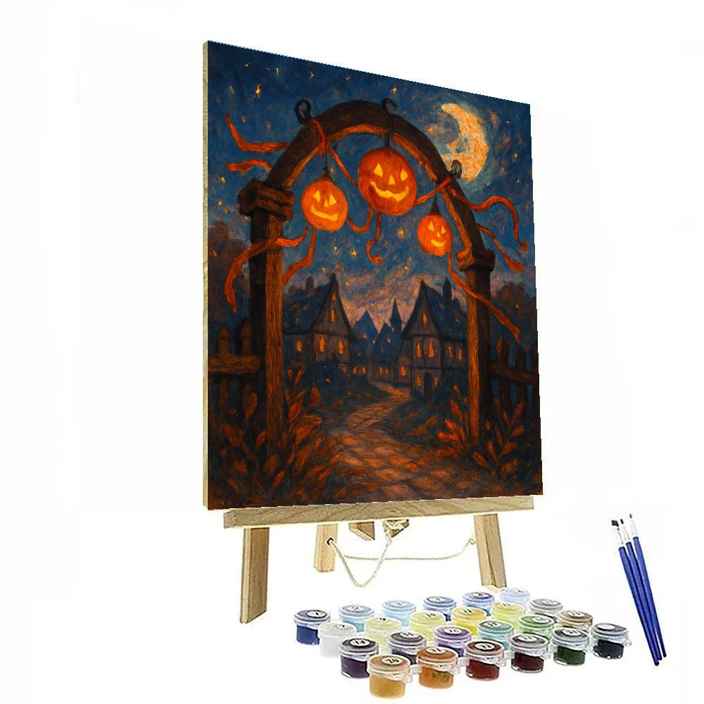 Willowgate Lantern Festival painting number kit