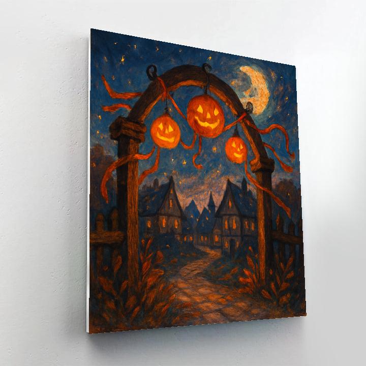 Willowgate Lantern Festival painting number kit