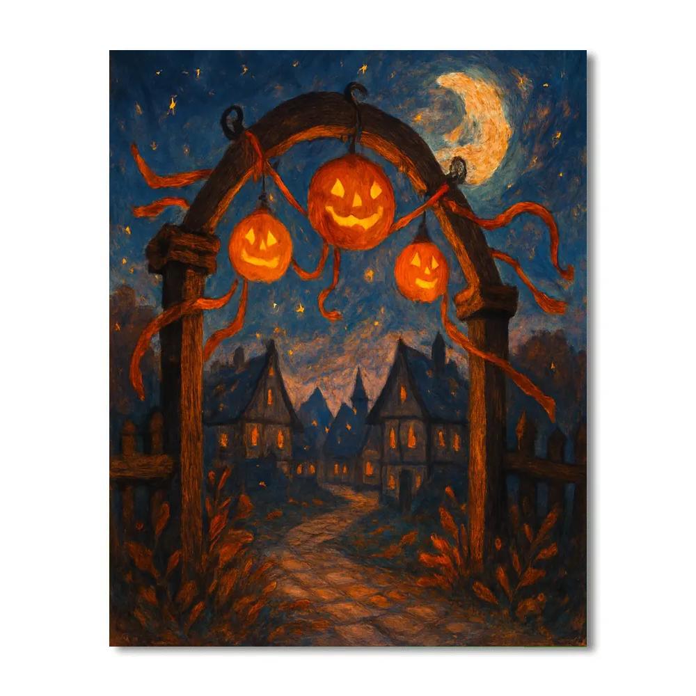 Willowgate Lantern Festival painting number kit