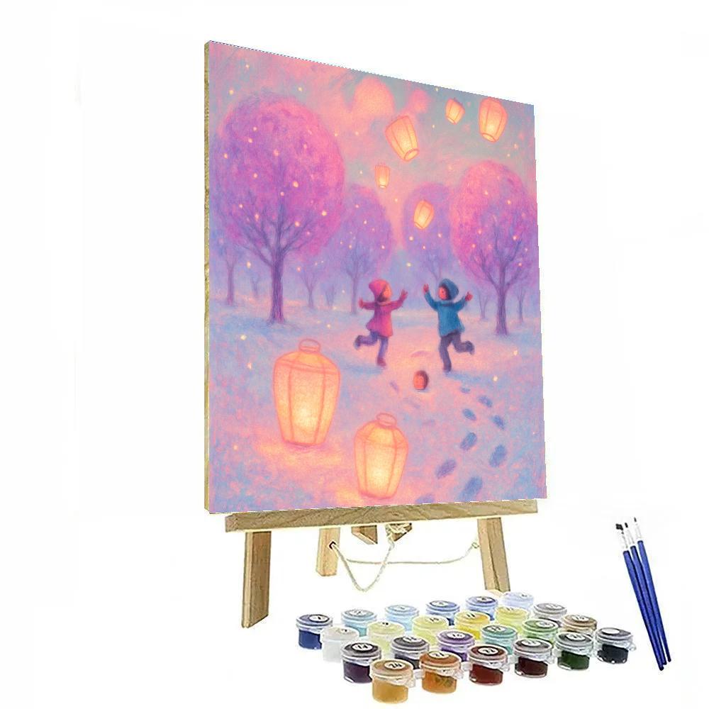 Sugar Plum Meadow Dream Number painting