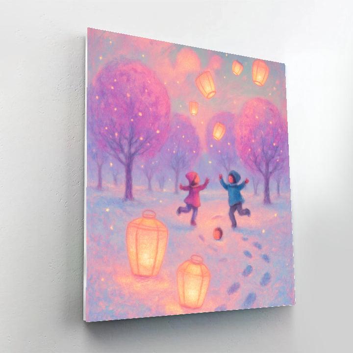 Sugar Plum Meadow Dream Number painting