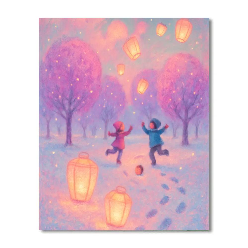 Sugar Plum Meadow Dream Number painting
