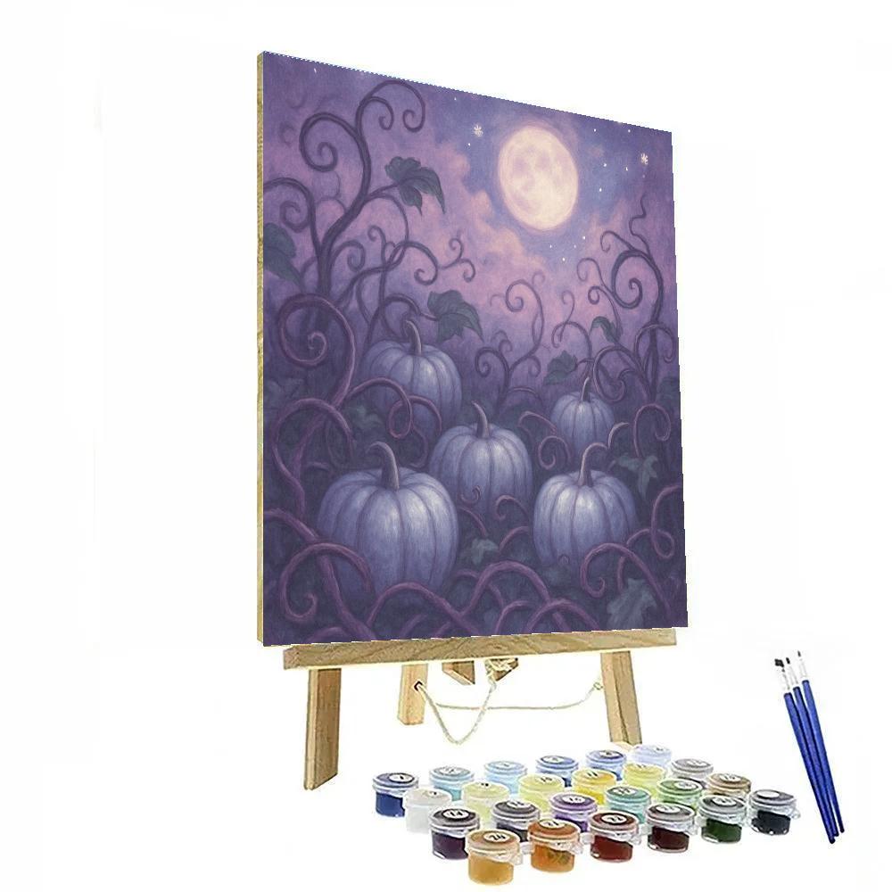 Thicket Of Silver Pumpkins Paint by numbers kits