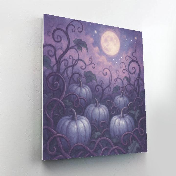 Thicket Of Silver Pumpkins Paint by numbers kits