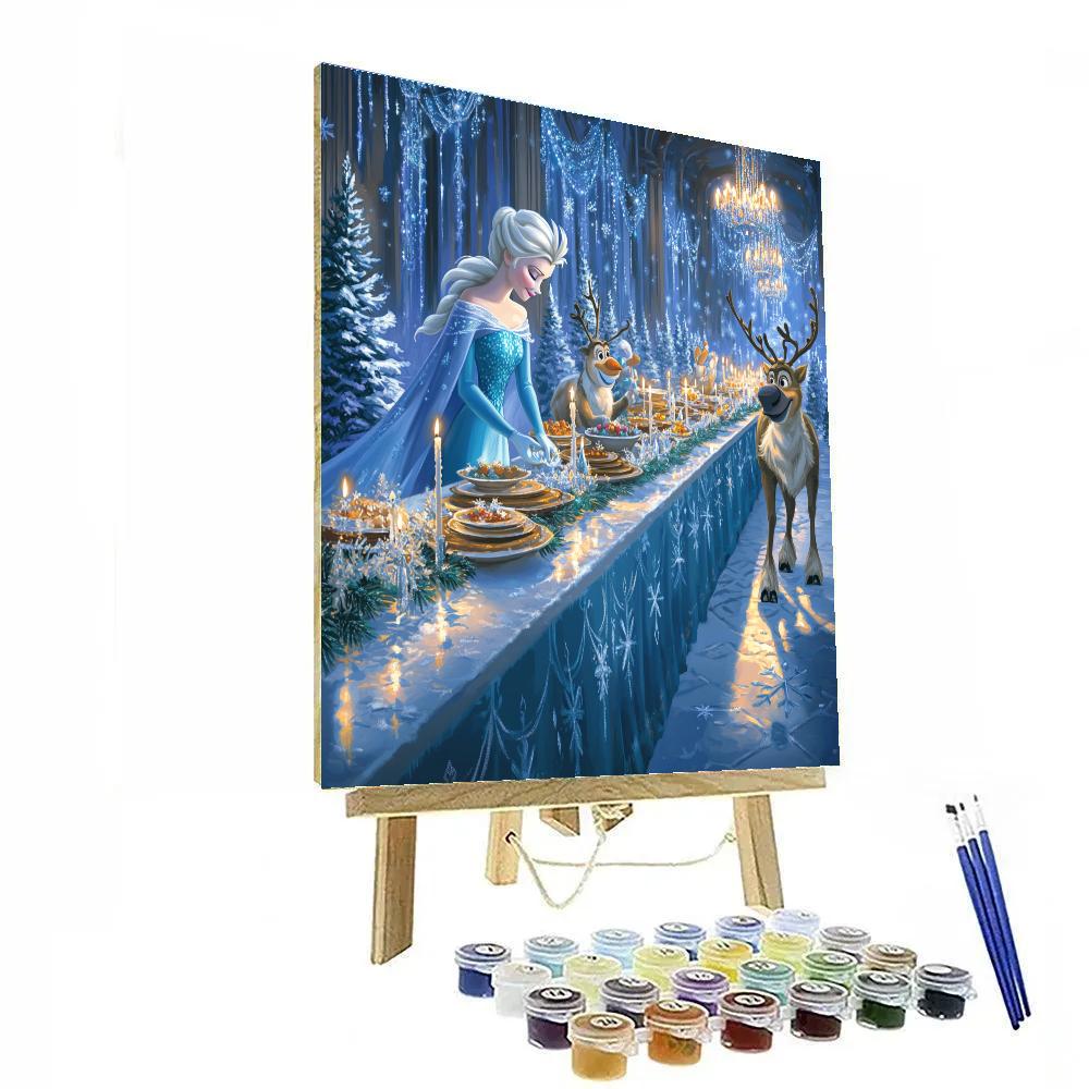 Frozen Kingdom Holiday Banquet paint by numbers