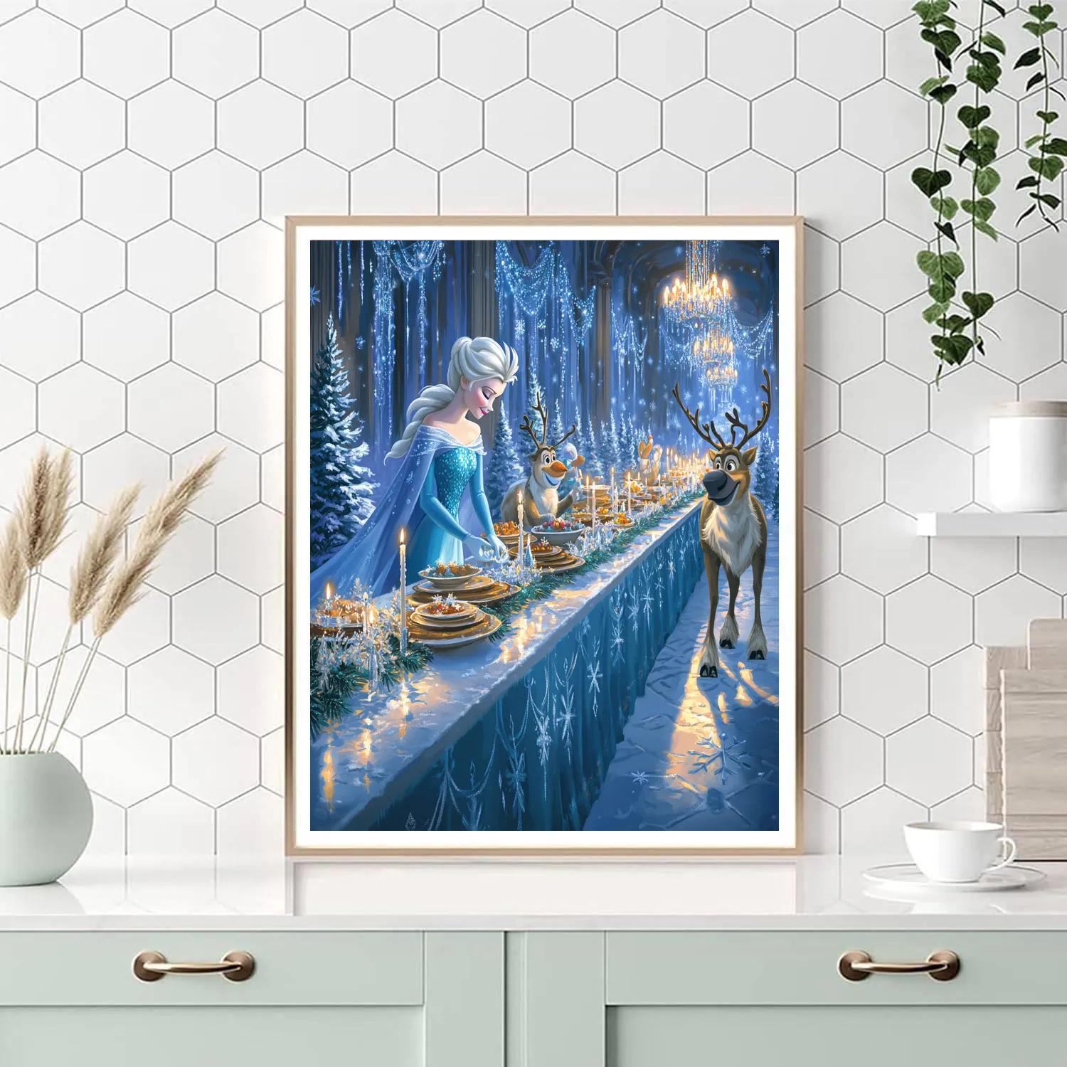 Frozen Kingdom Holiday Banquet paint by numbers