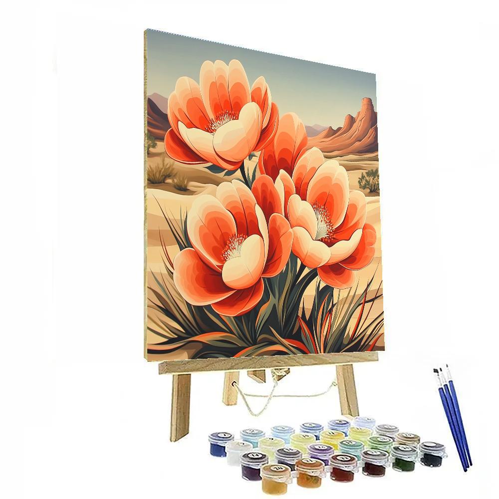 Georgia OKeeffe Inspired Desert Flowers Paint by numbers art