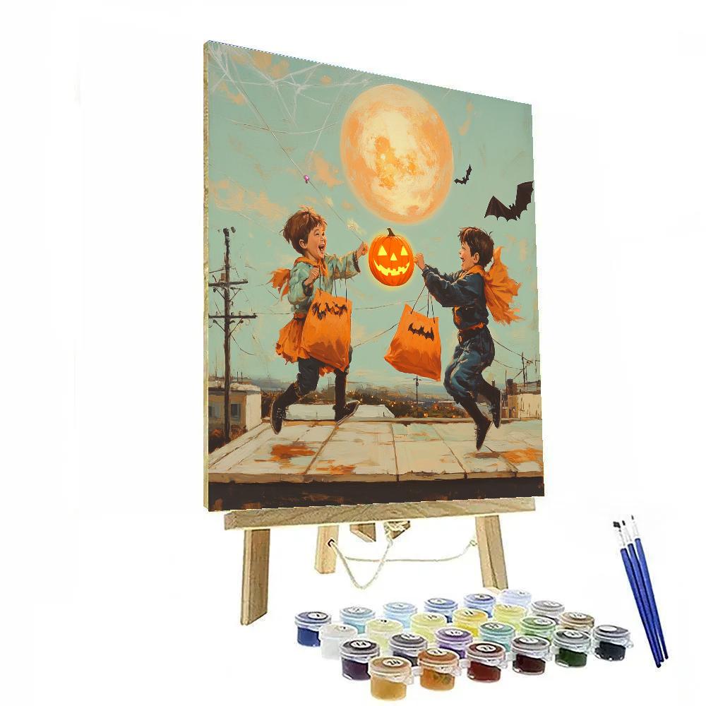 Children Of The Pumpkin Moon paint by numbers