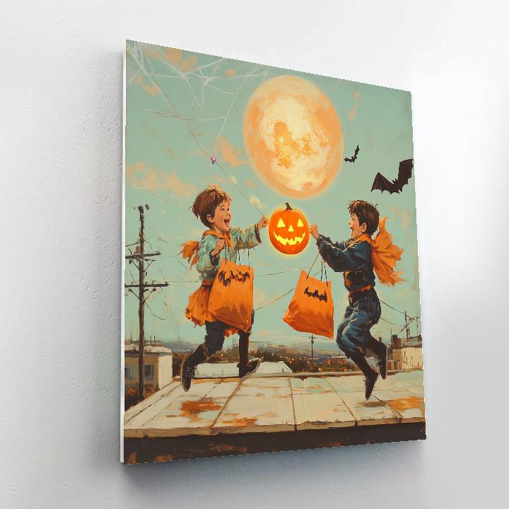 Children Of The Pumpkin Moon paint by numbers