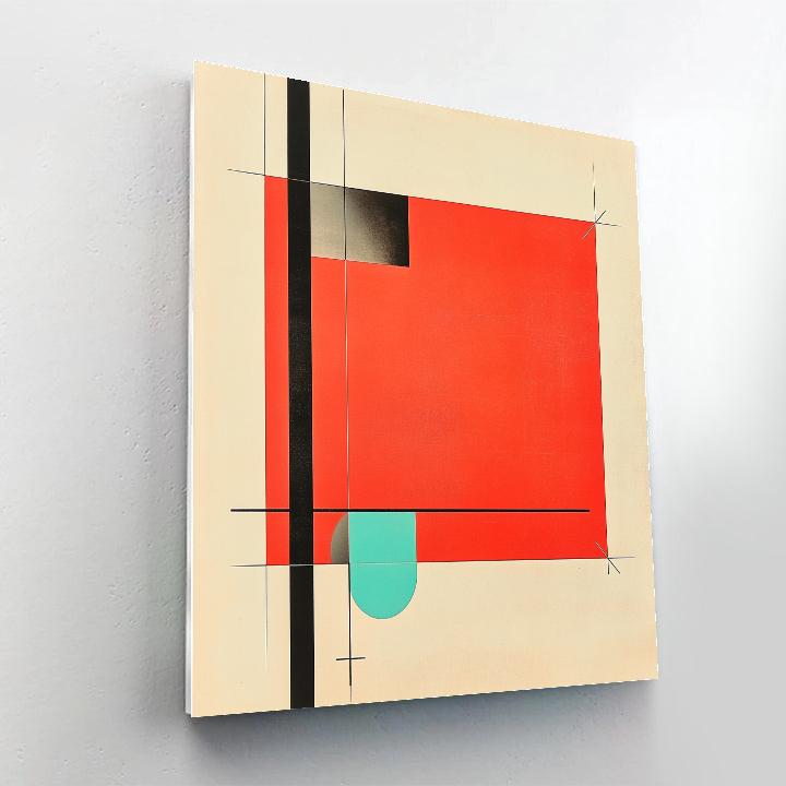 Kazimir Malevich Inspired Red Square Constellation Paint by numbers kits