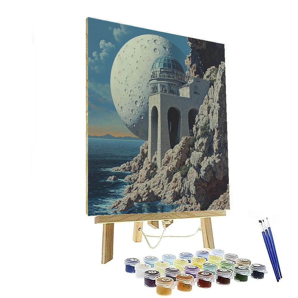 Salvador Dali Inspired Lunar Observatory DIY paint by numbers