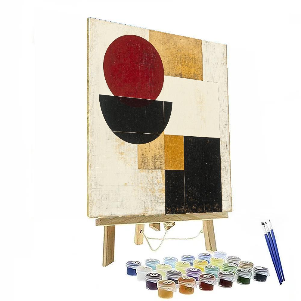 Kazimir Malevich Inspired Harmony Of Pure Form Number painting