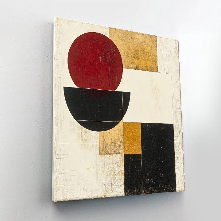 Kazimir Malevich Inspired Harmony Of Pure Form Number painting