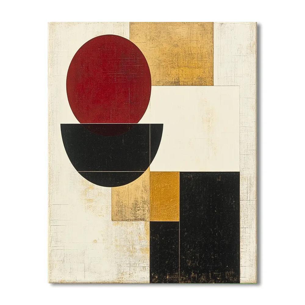 Kazimir Malevich Inspired Harmony Of Pure Form Number painting