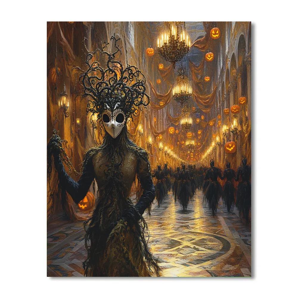 Masquerade Of The Pumpkin King Painting by numbers kit