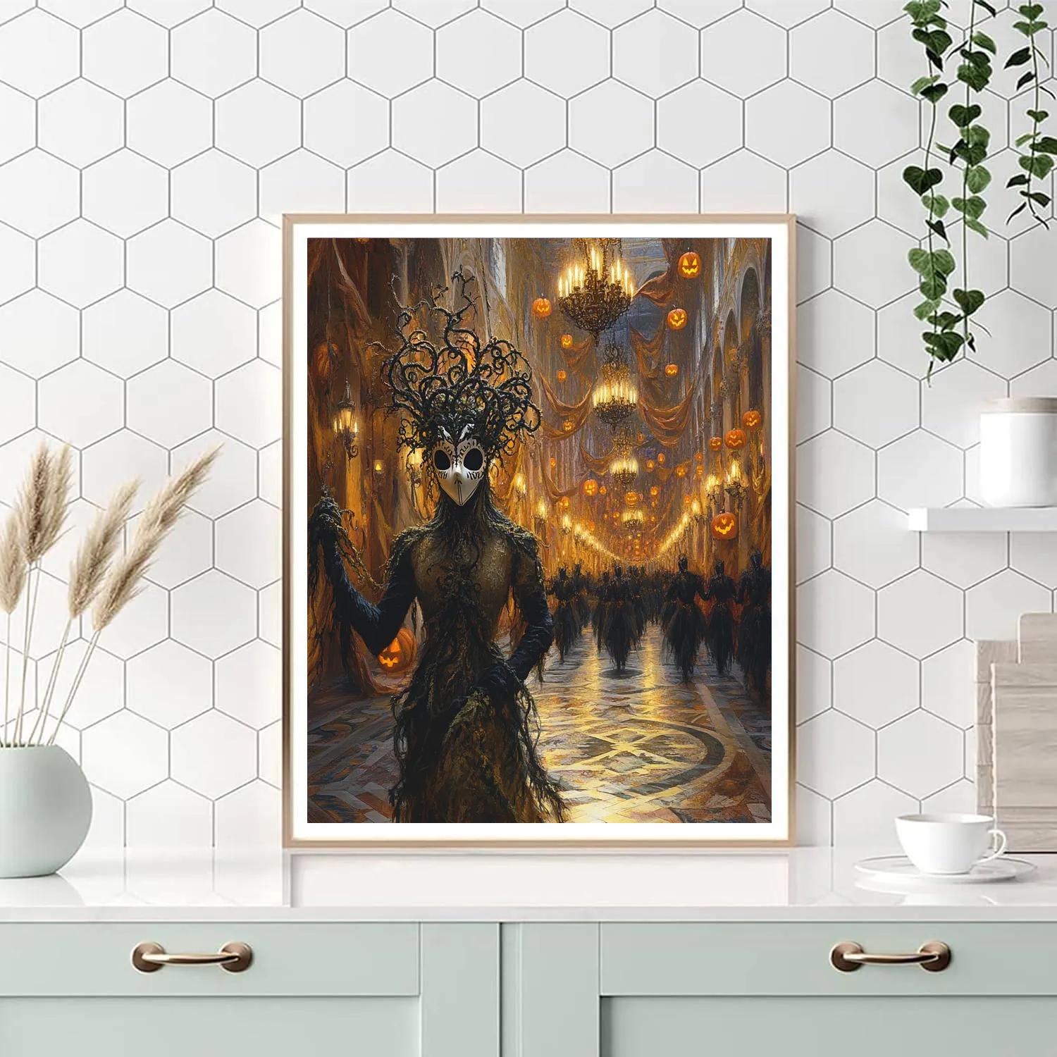 Masquerade Of The Pumpkin King Painting by numbers kit