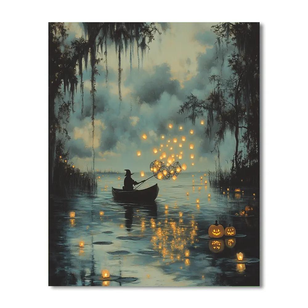 Lantern Fisher Of The Haunted Marsh Numbered painting kits