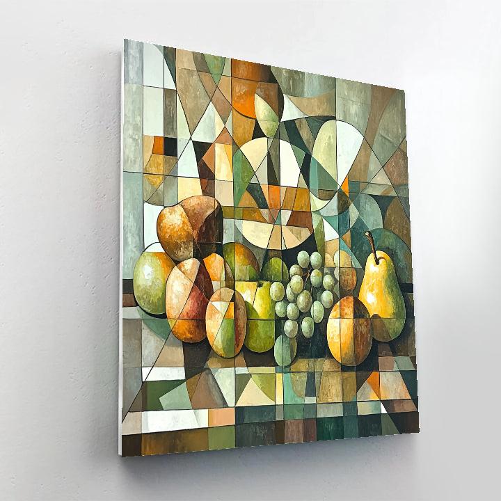 Picasso Inspired Abstract Fruit Composition painting number kit