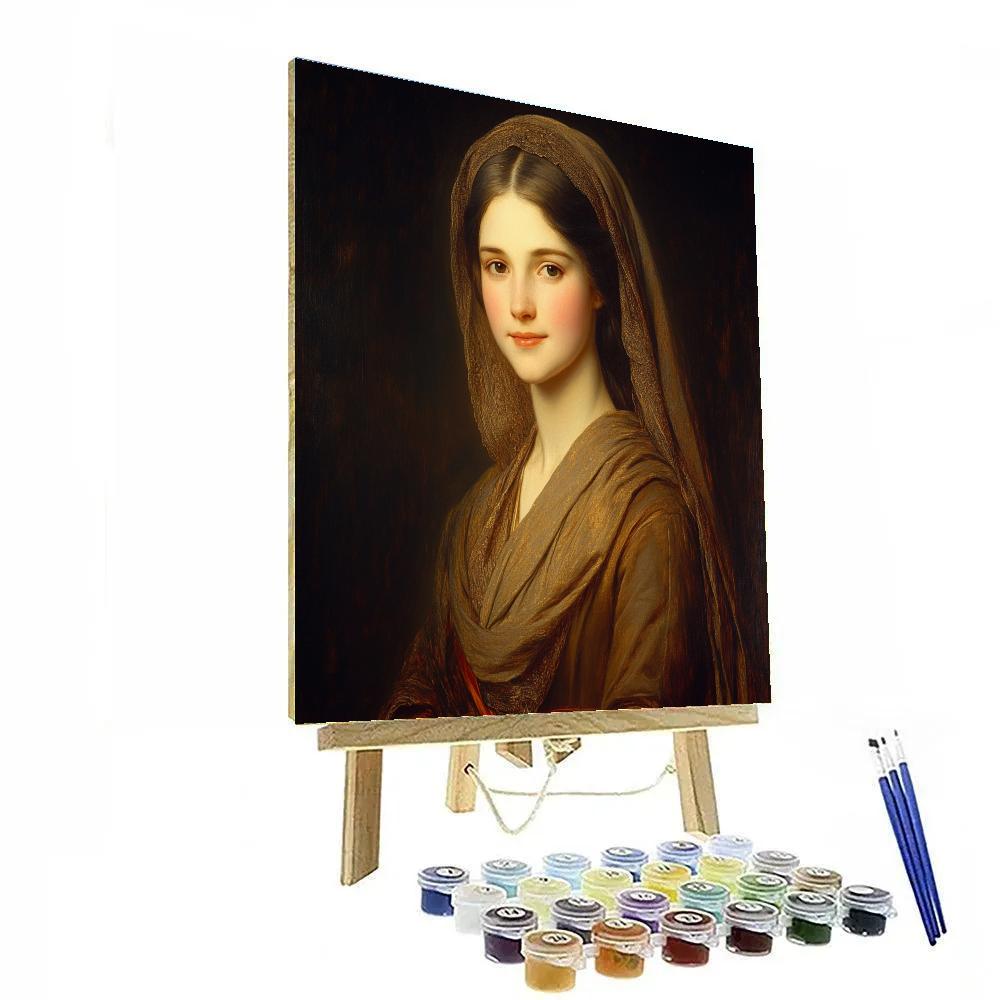 Rembrandt Inspired Portrait Of An Elegant Woman paint by number